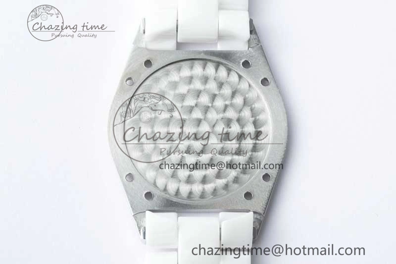 J13 38mm HTF 1:1 Best Edition White Korea Ceramic Numeral Markers Dial on Bracelet A2892