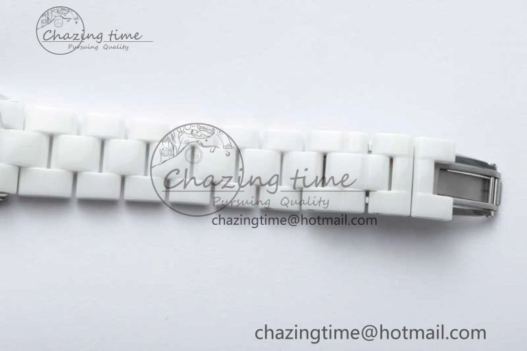 J13 38mm HTF 1:1 Best Edition White Korea Ceramic Numeral Markers Dial on Bracelet A2892