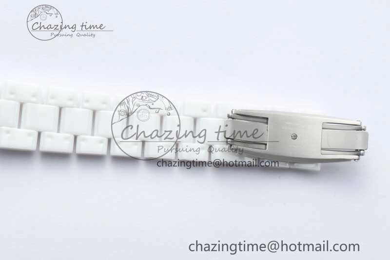 J13 38mm HTF 1:1 Best Edition White Korea Ceramic Numeral Markers Dial on Bracelet A2892