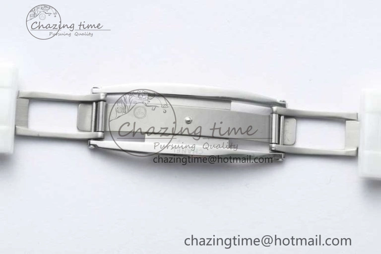 J13 38mm HTF 1:1 Best Edition White Korea Ceramic Numeral Markers Dial on Bracelet A2892