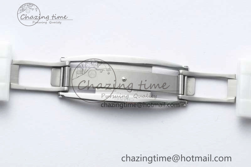 J13 38mm HTF 1:1 Best Edition White Korea Ceramic Numeral Markers Dial on Bracelet A2892