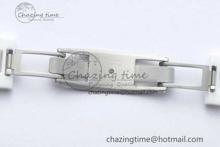 J13 38mm HTF 1:1 Best Edition White Korea Ceramic Numeral Markers Dial on Bracelet A2892