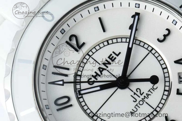 J13 38mm HTF 1:1 Best Edition White Korea Ceramic Numeral Markers Dial on Bracelet A2892
