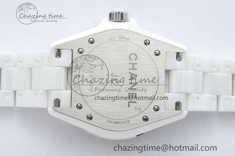 J13 38mm HTF 1:1 Best Edition White Korea Ceramic Numeral Markers Dial on Bracelet A2892