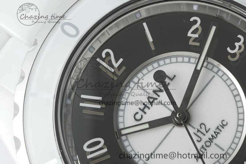 J13 38mm HTF 1:1 Best Edition White Korea Ceramic Silver Dial on Bracelet A2892