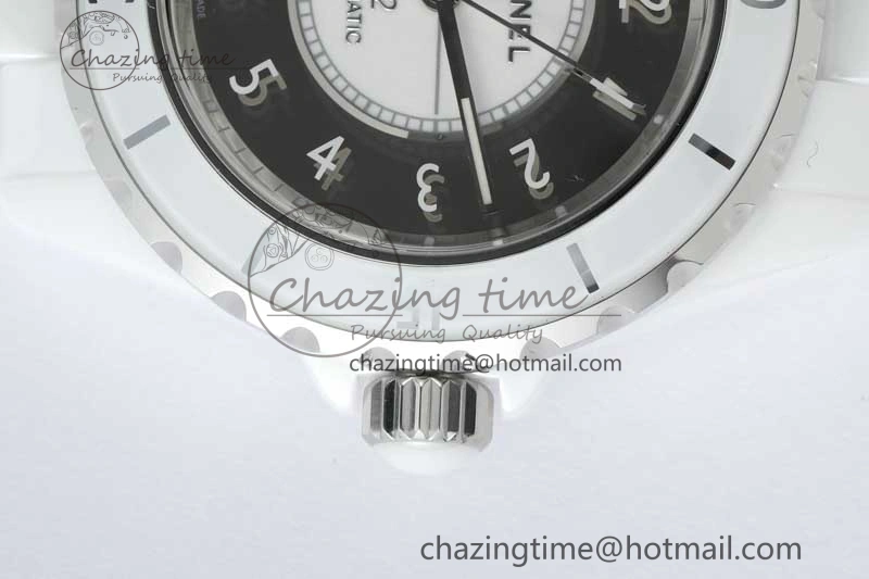 J13 38mm HTF 1:1 Best Edition White Korea Ceramic Silver Dial on Bracelet A2892