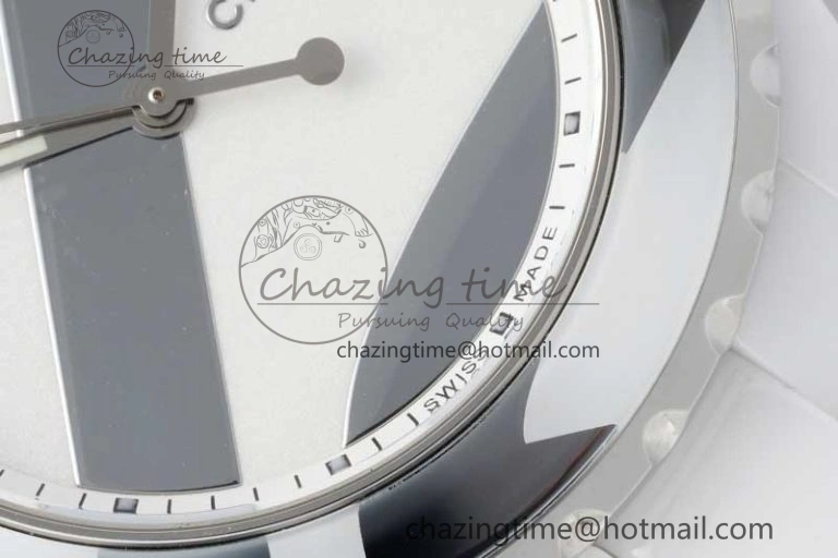 J13 38mm HTF 1:1 Best Edition White Korea Ceramic Stripe Dial on Bracelet A2892