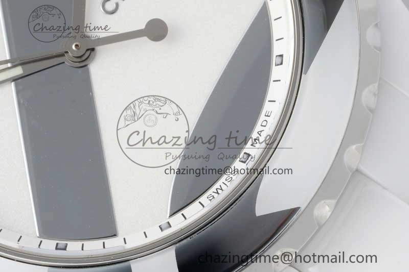 J13 38mm HTF 1:1 Best Edition White Korea Ceramic Stripe Dial on Bracelet A2892