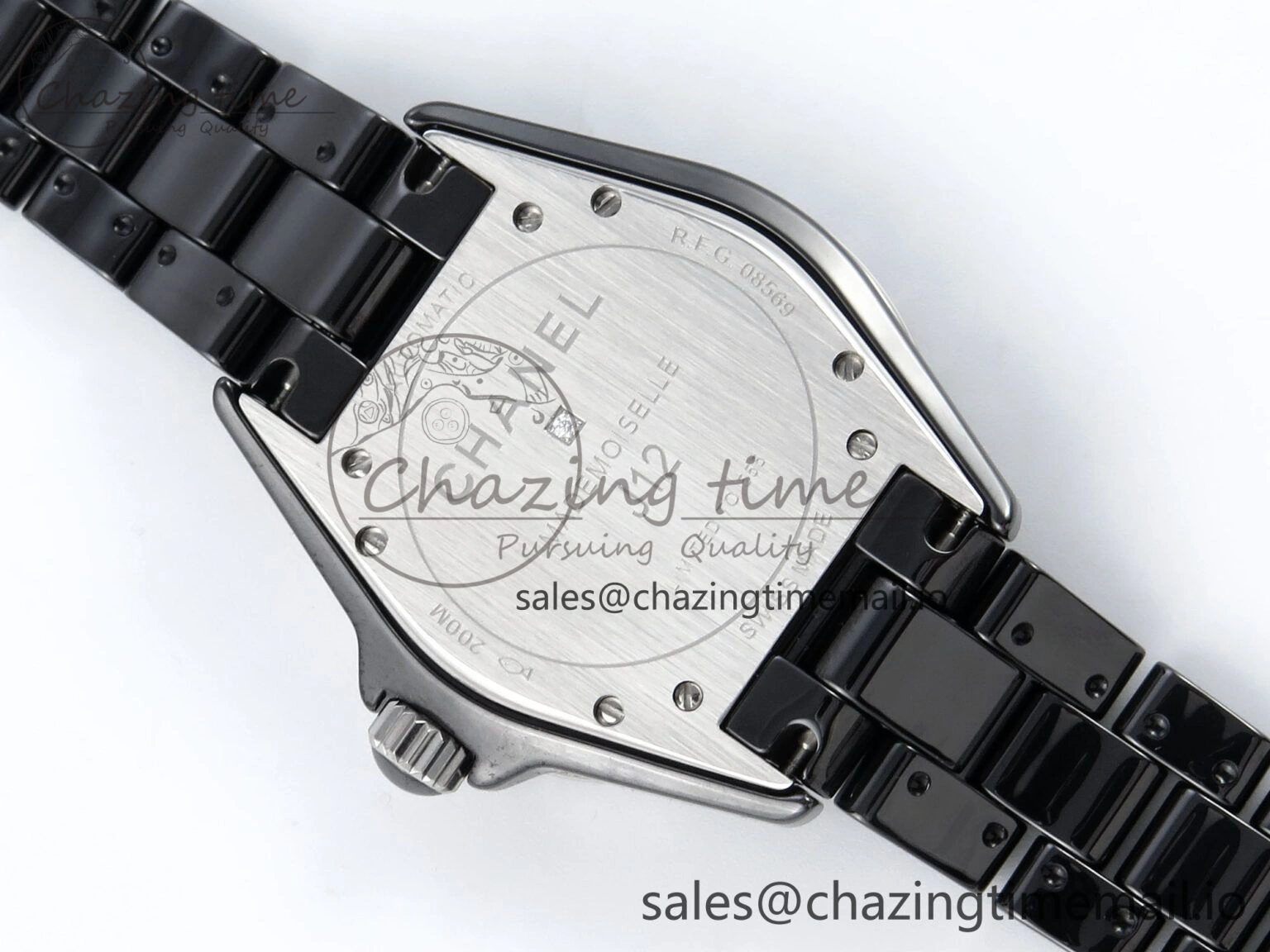 J13 38mm White Ceramic HTF 1:1 Best Edition Black Boy Pattern Dial on Bracelet A2892
