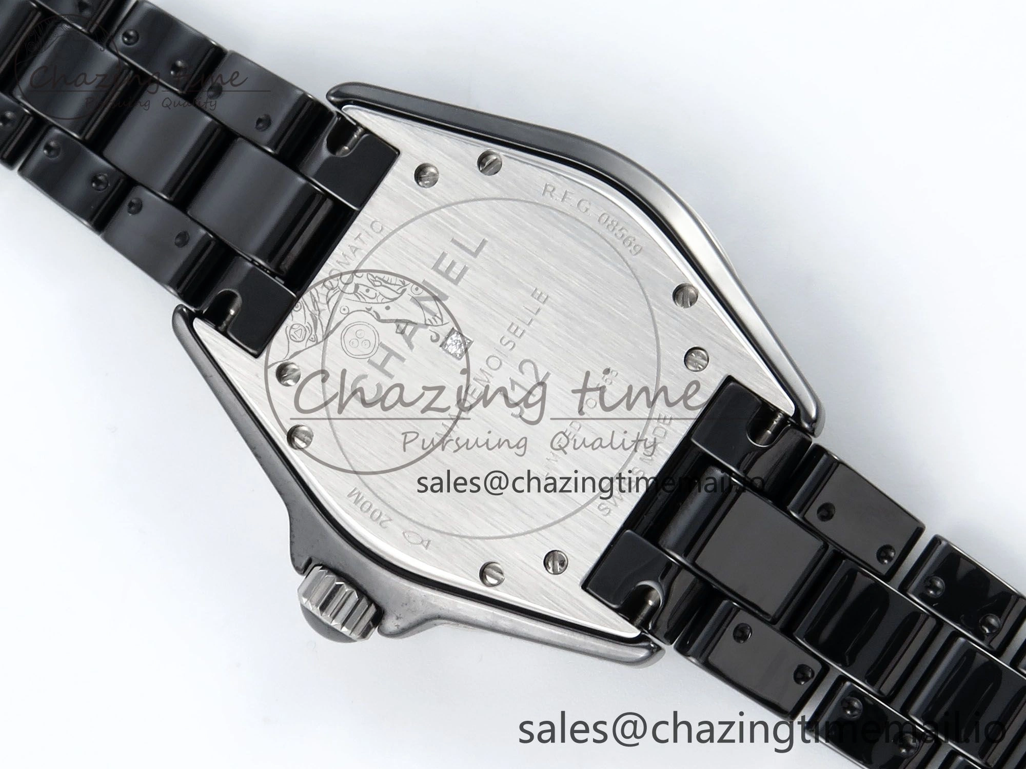 J13 38mm White Ceramic HTF 1:1 Best Edition Black Boy Pattern Dial on Bracelet A2892