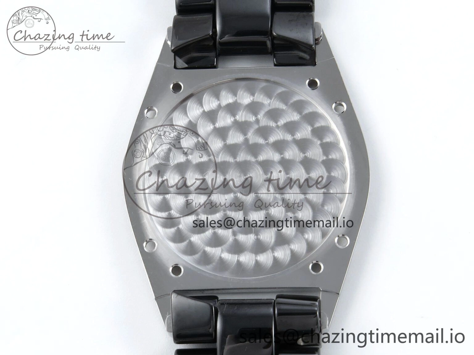J13 38mm White Ceramic HTF 1:1 Best Edition Black Boy Pattern Dial on Bracelet A2892