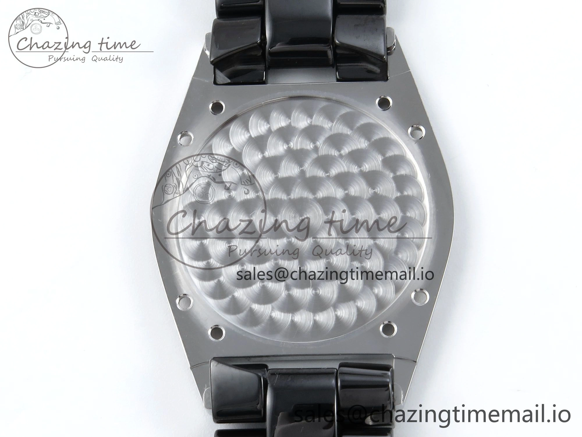 J13 38mm White Ceramic HTF 1:1 Best Edition Black Boy Pattern Dial on Bracelet A2892