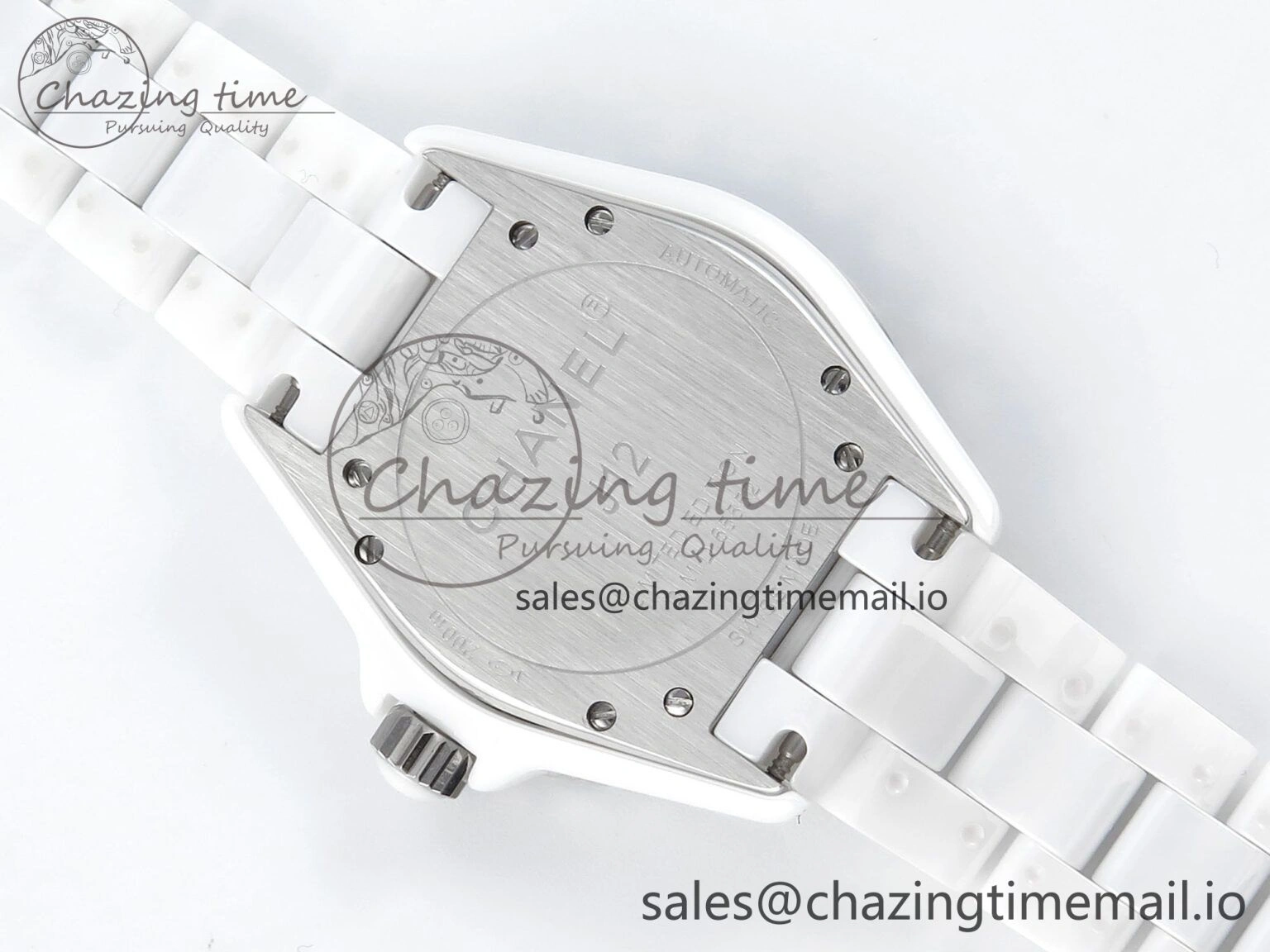 J13 38mm White Ceramic HTF 1:1 Best Edition Numbers Dial on Bracelet A2892
