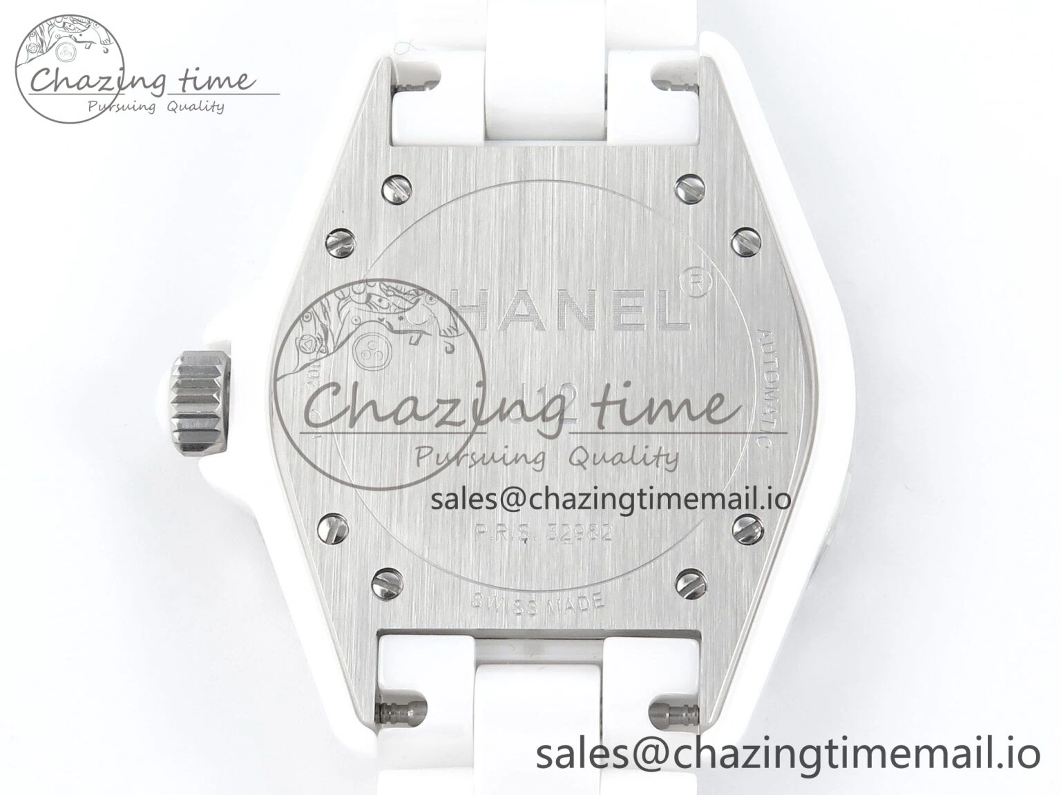 J13 38mm White Ceramic HTF 1:1 Best Edition White Dial Diamonds Numbers Makers on Bracelet A2892