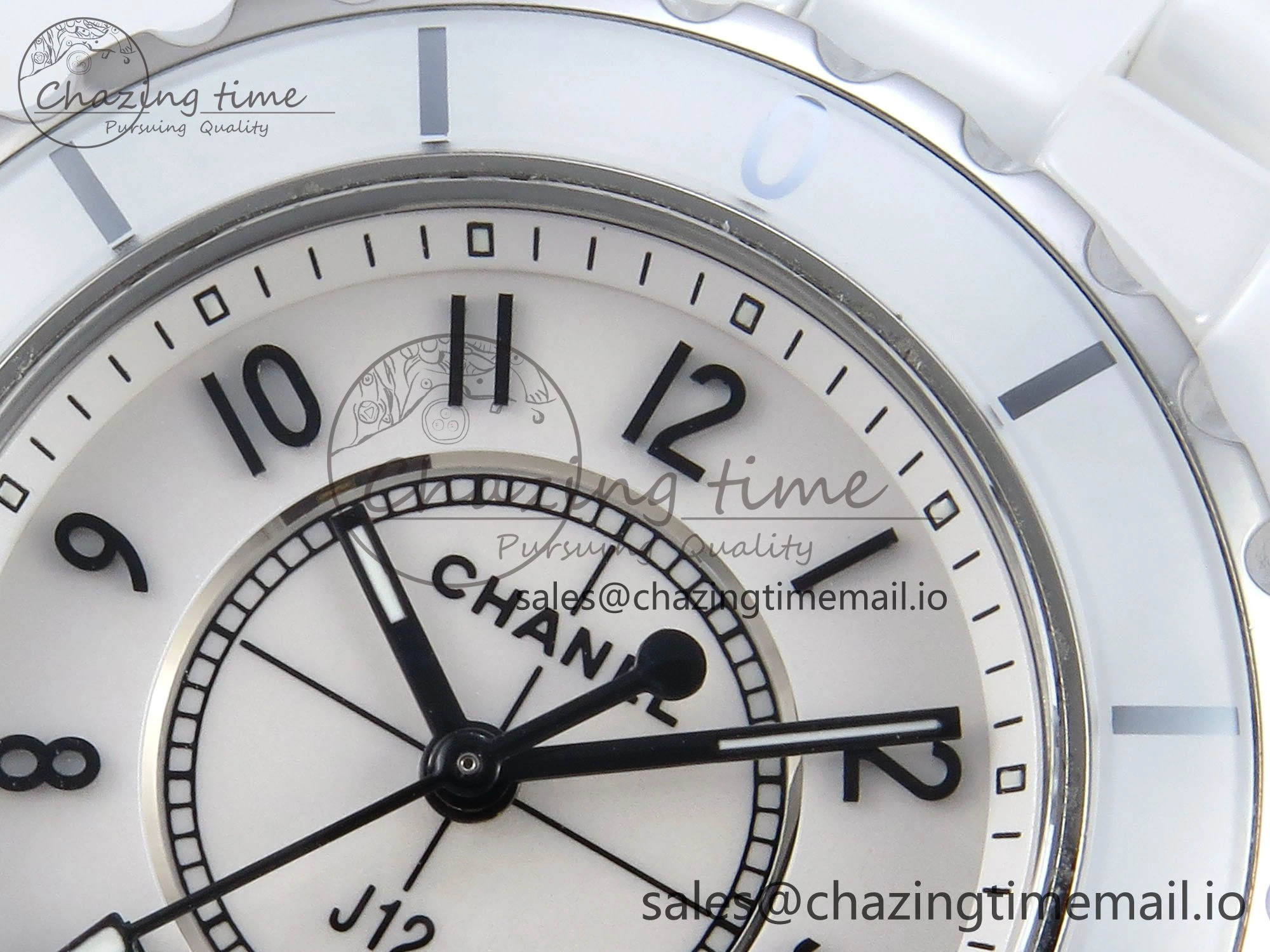 J13 38mm White Ceramic HTF 1:1 Best Edition White Dial on Bracelet Swiss Quartz