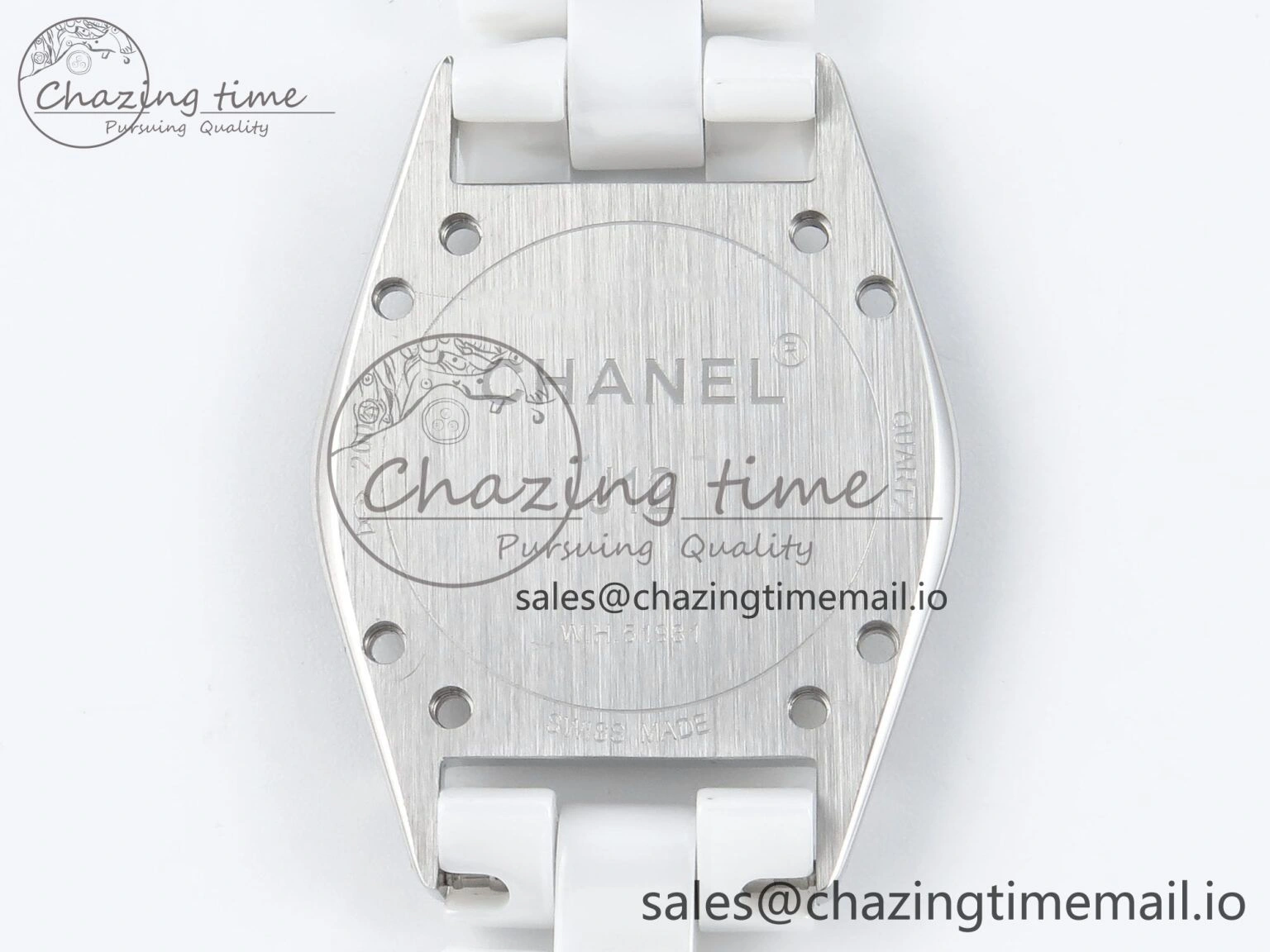 J13 38mm White Ceramic HTF 1:1 Best Edition White Dial on Bracelet Swiss Quartz