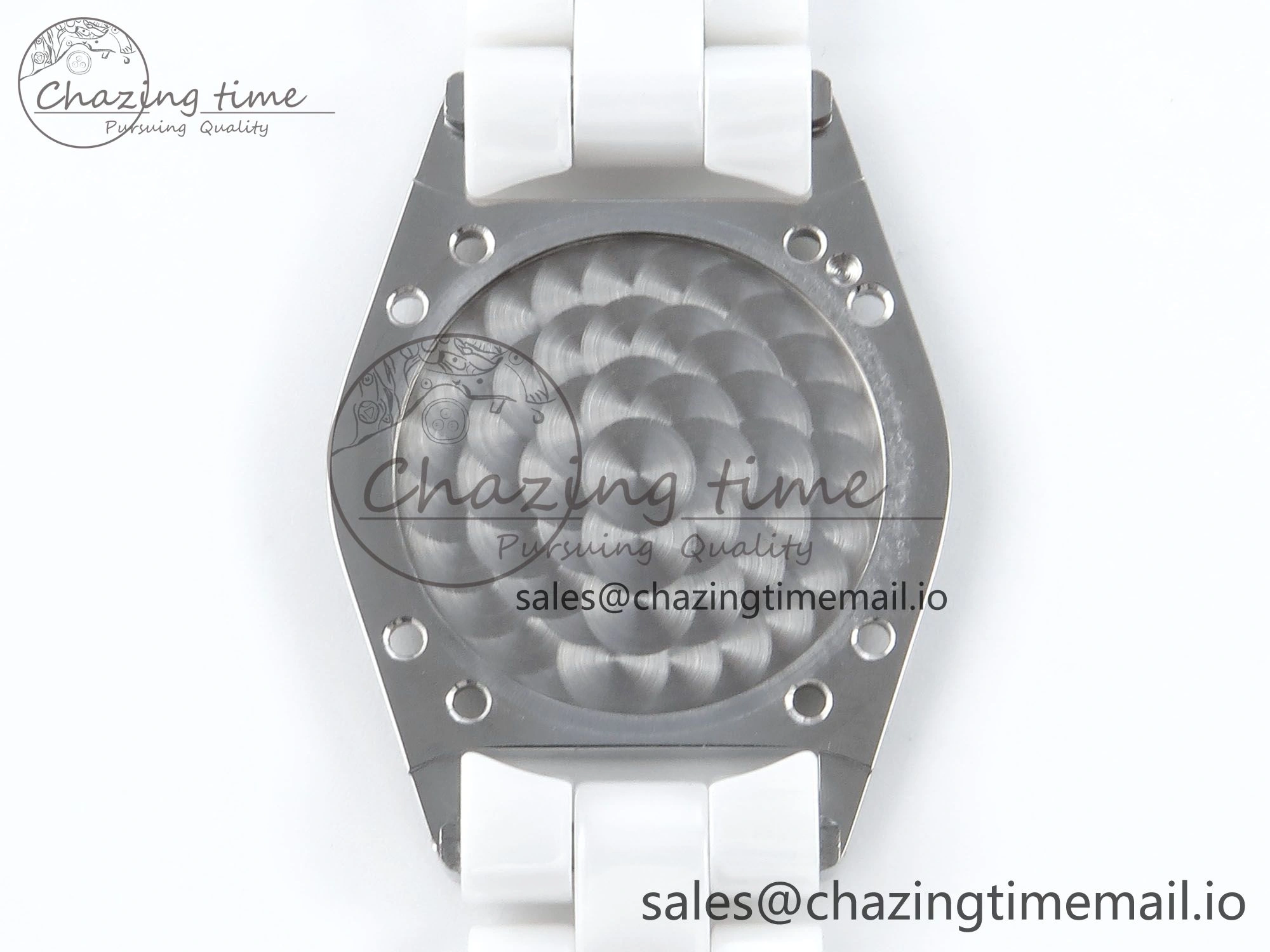 J13 38mm White Ceramic HTF 1:1 Best Edition White Dial on Bracelet Swiss Quartz