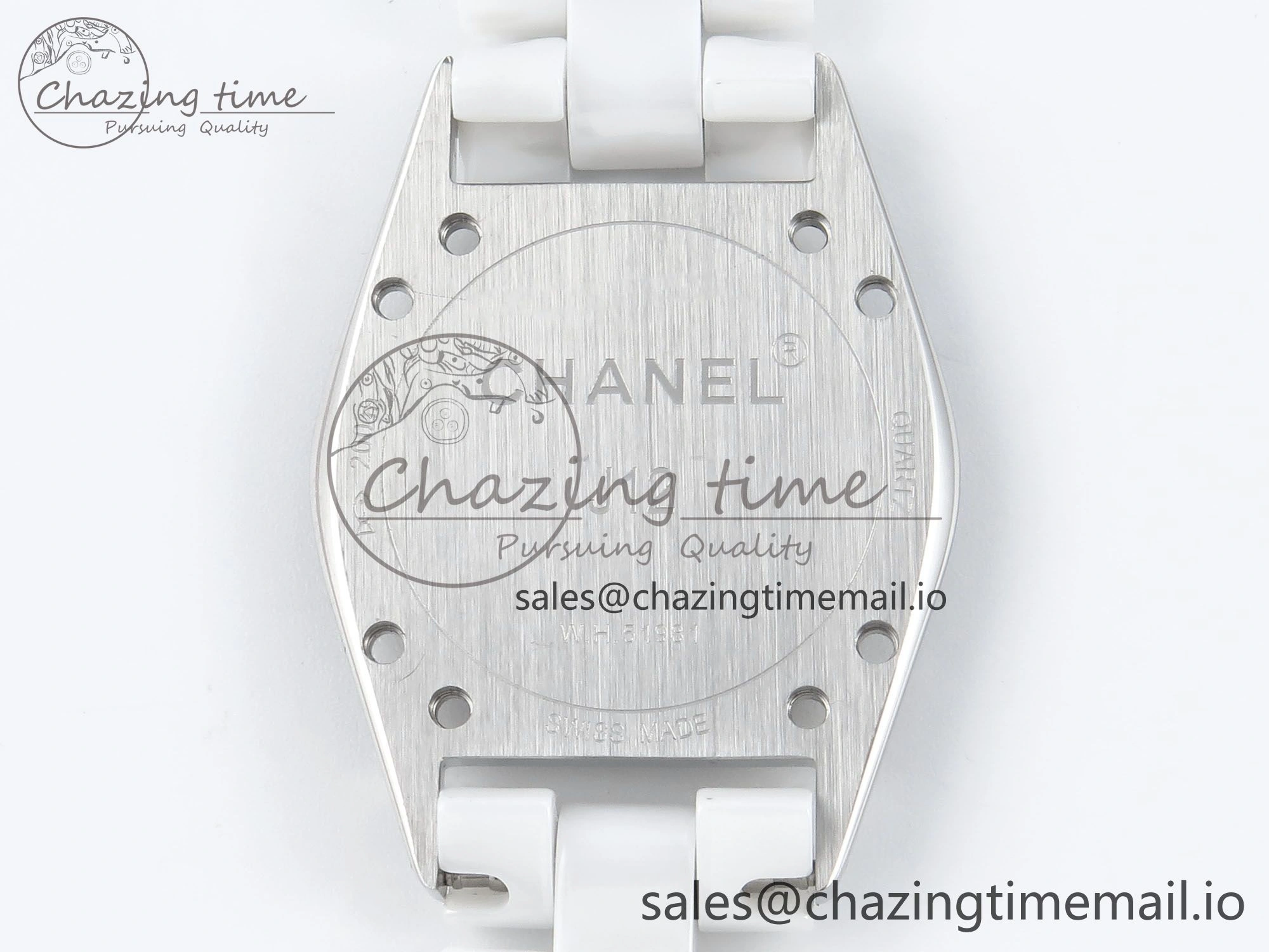 J13 38mm White Ceramic HTF 1:1 Best Edition White MOP Dial on Bracelet Swiss Quartz