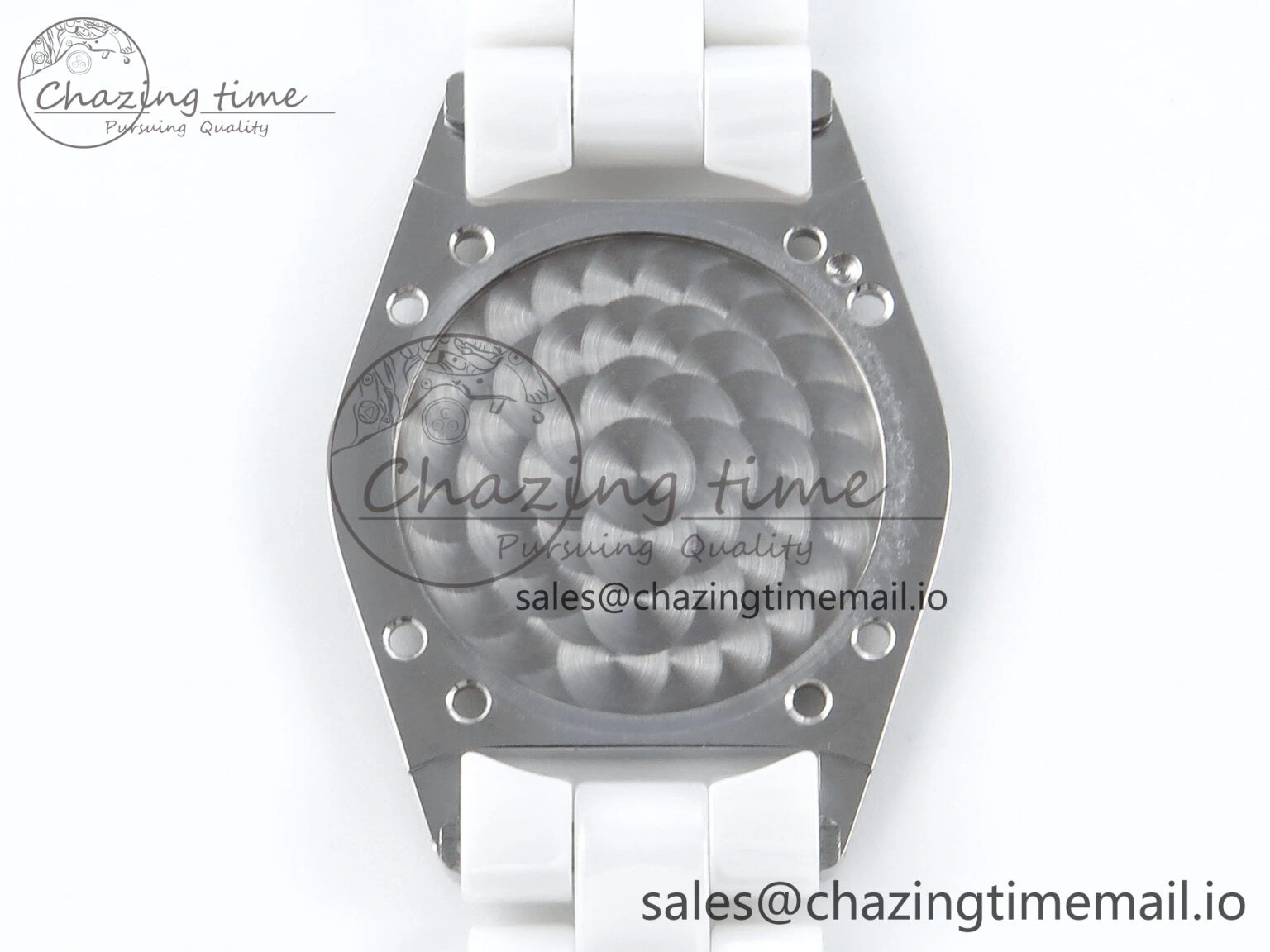 J13 38mm White Ceramic HTF 1:1 Best Edition White MOP Dial on Bracelet Swiss Quartz