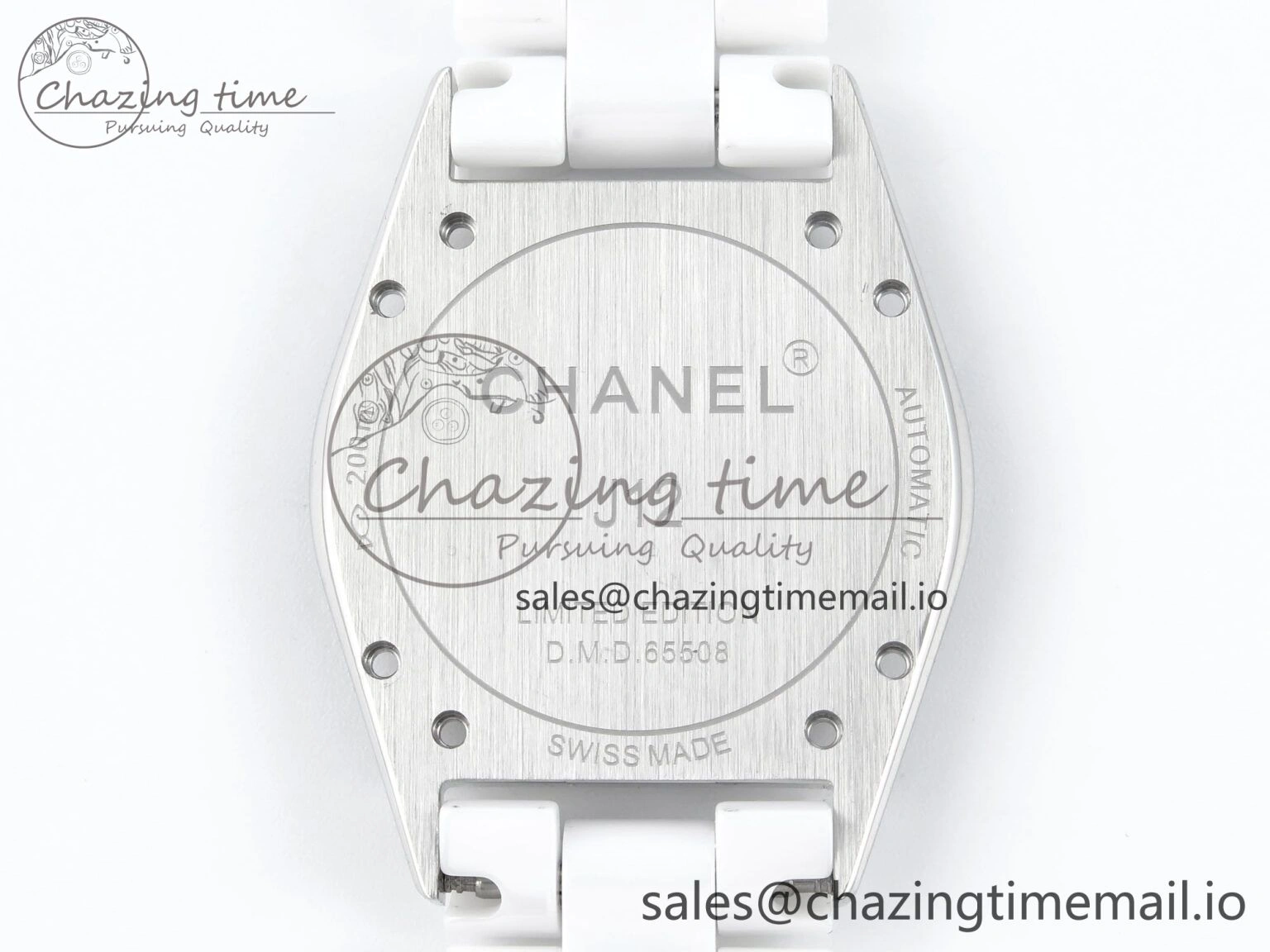 J13 38mm White Ceramic HTF 1:1 Best Edition White Blue Dial on Bracelet A2892