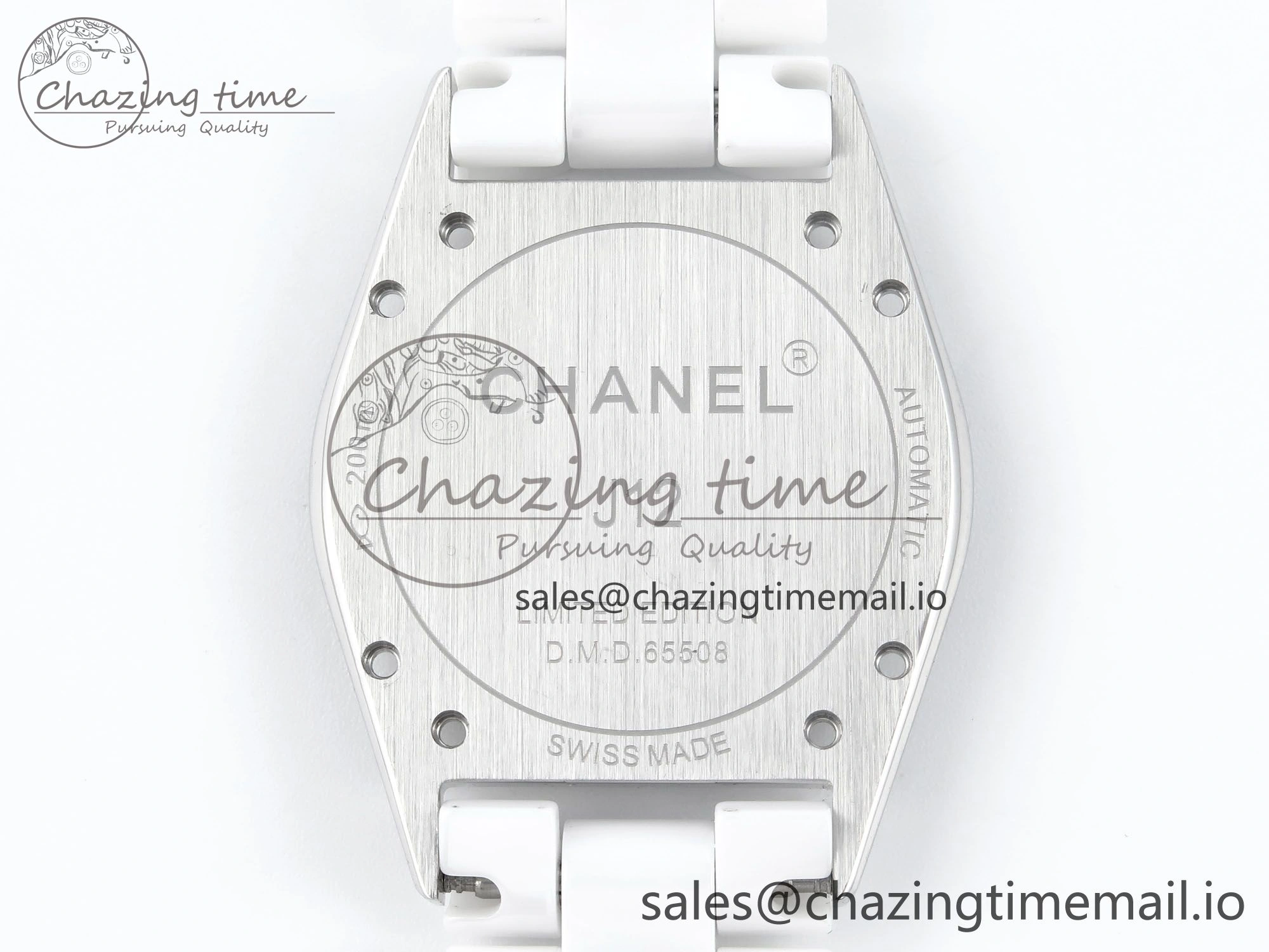 J13 38mm White Ceramic HTF 1:1 Best Edition White Blue Dial on Bracelet A2892