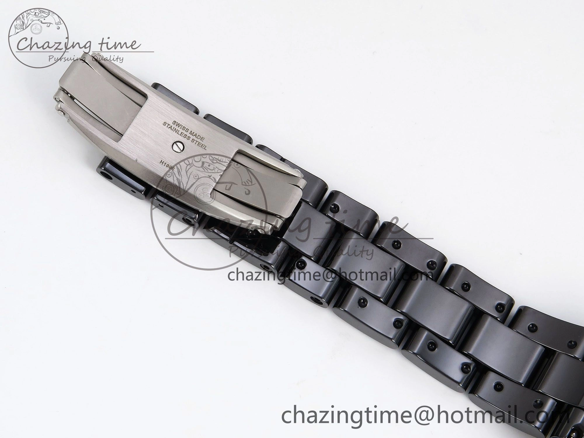 J13 38mm YG Black Ceramic BVF 1:1 Best Edition Black Dial on Bracelet A12.1