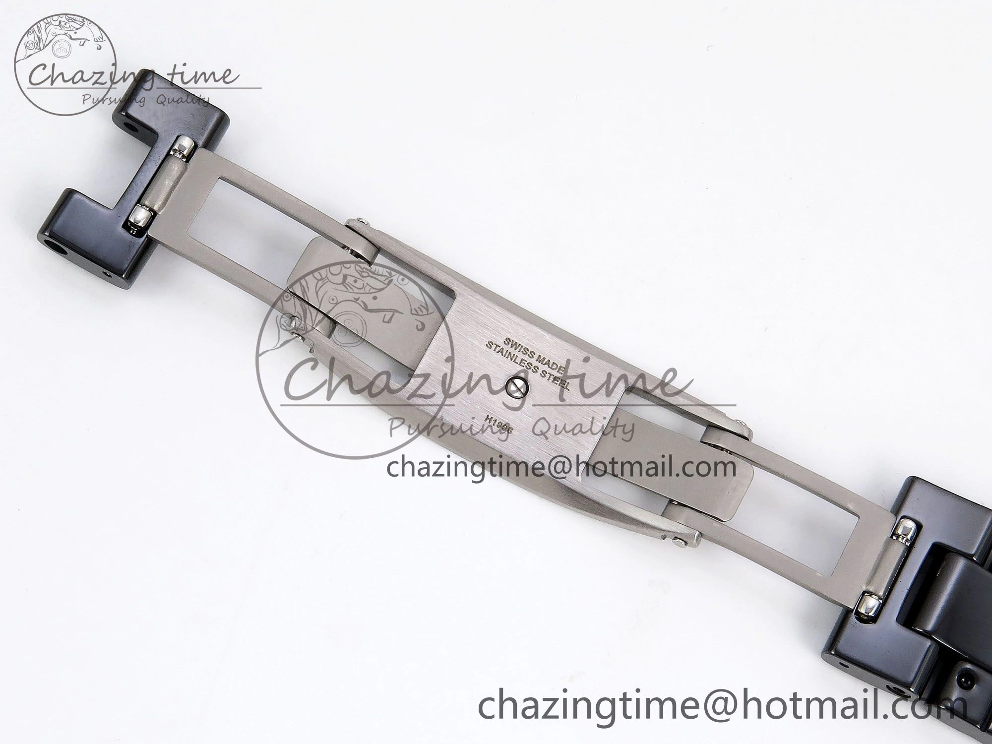 J13 38mm YG Black Ceramic BVF 1:1 Best Edition Black Dial on Bracelet A12.1