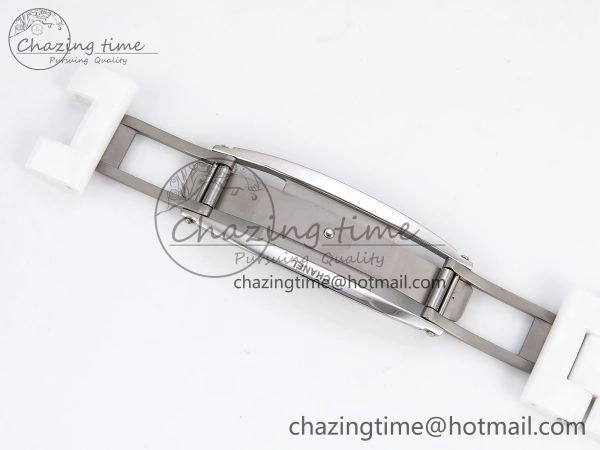J13 38mm YG White Ceramic BVF 1:1 Best Edition White Dial on Bracelet A12.1