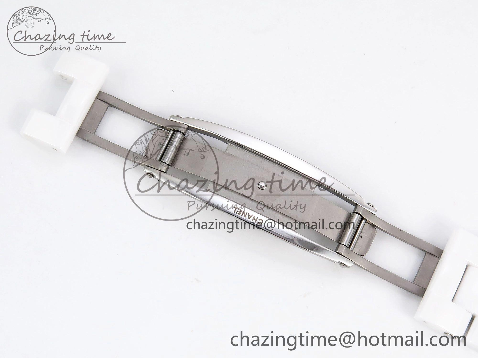 J13 38mm YG White Ceramic BVF 1:1 Best Edition White Dial on Bracelet A12.1