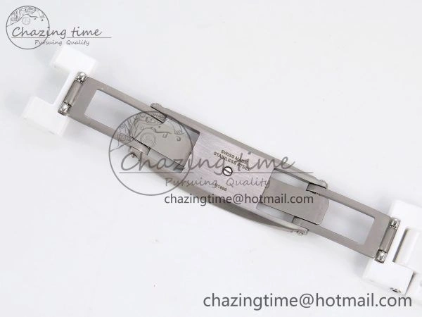 J13 38mm YG White Ceramic BVF 1:1 Best Edition White Dial on Bracelet A12.1