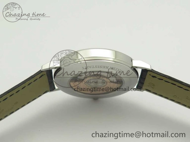 Juvenia Sextant SS FKF Best Edition White Dial on Black Leather Strap A2892