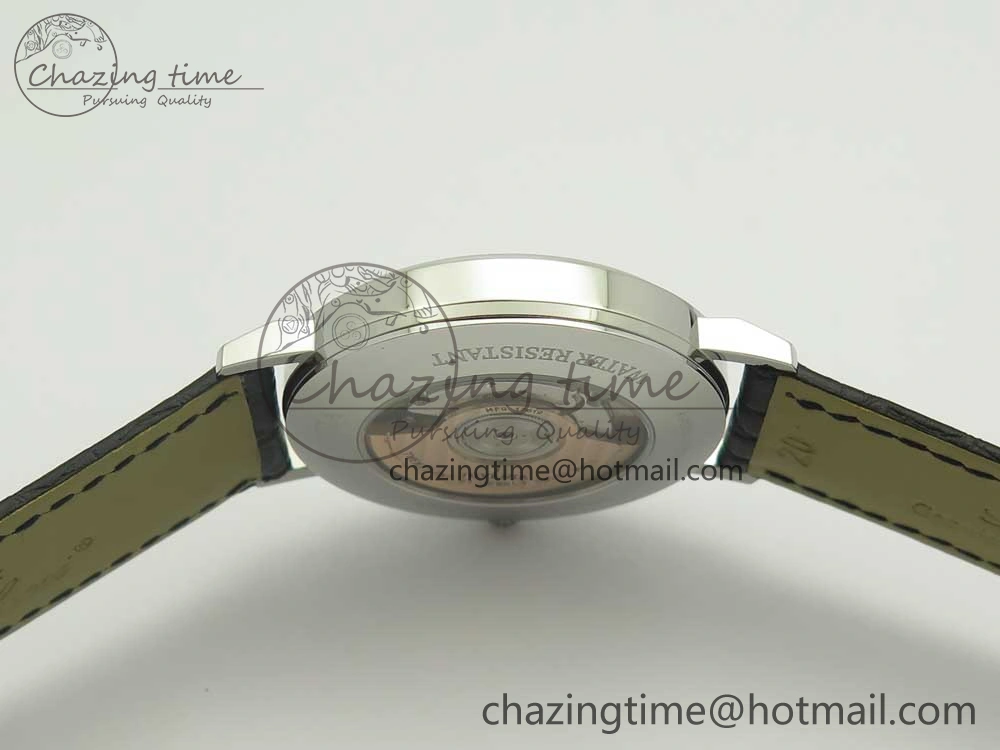 Juvenia Sextant SS FKF Best Edition White Dial on Black Leather Strap A2892