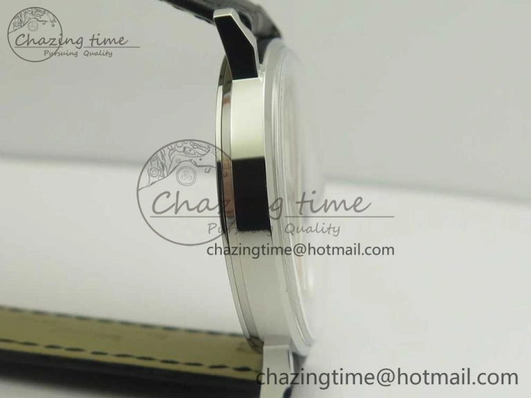 Juvenia Sextant SS FKF Best Edition White Dial on Black Leather Strap A2892