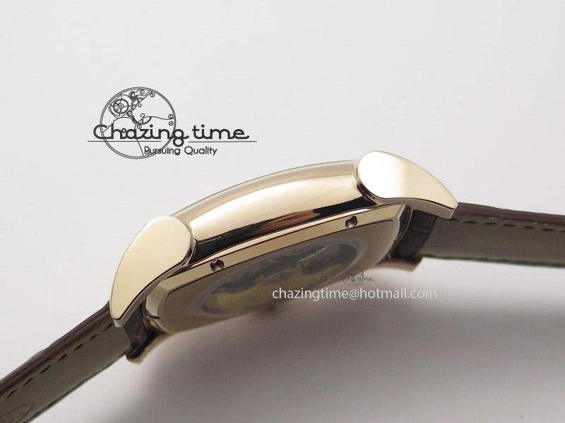 Kalpa Grande RG Gold Textured Dial On Brown Leather Strap A331