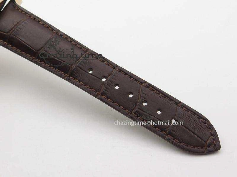 Kalpa Grande RG Gold Textured Dial On Brown Leather Strap A331