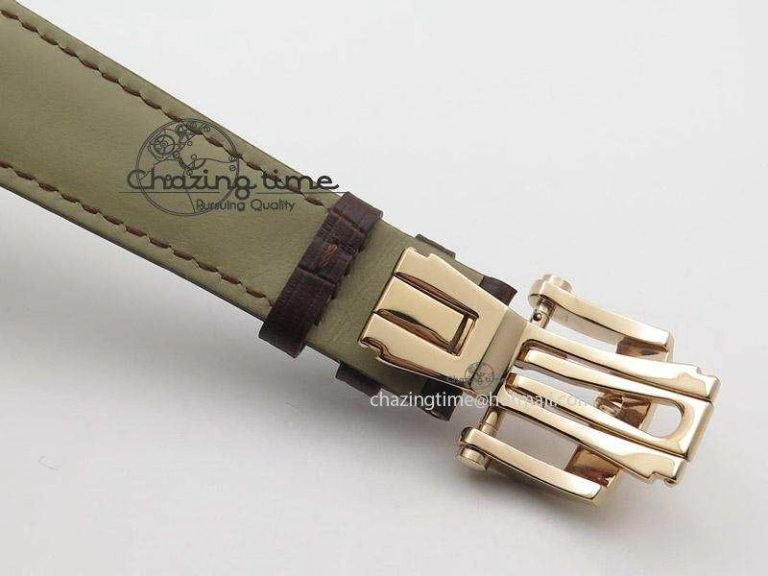 Kalpa Grande RG Gold Textured Dial On Brown Leather Strap A331