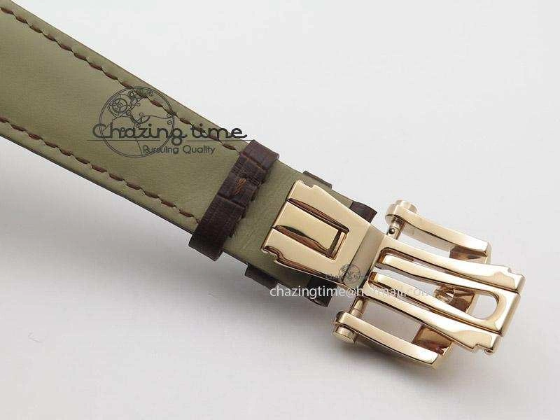 Kalpa Grande RG Gold Textured Dial On Brown Leather Strap A331