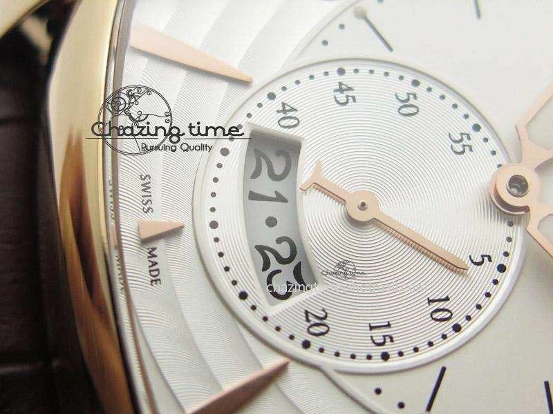 Kalpa Grande RG White Textured Dial On Brown Leather Strap A331