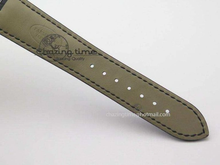 Kalpa Grande SS Gold Textured Dial On Black Leather Strap A331