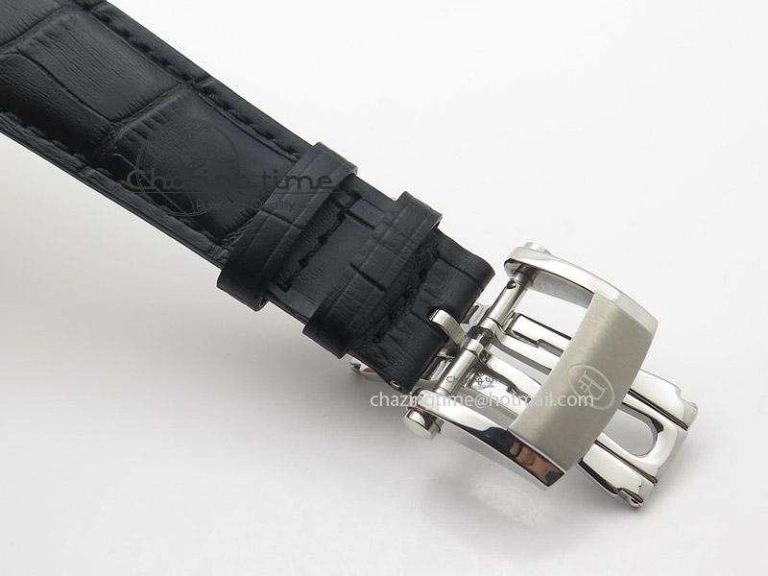 Kalpa Grande SS Gold Textured Dial On Black Leather Strap A331