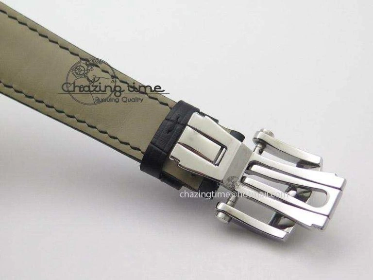 Kalpa Grande SS Gold Textured Dial On Black Leather Strap A331