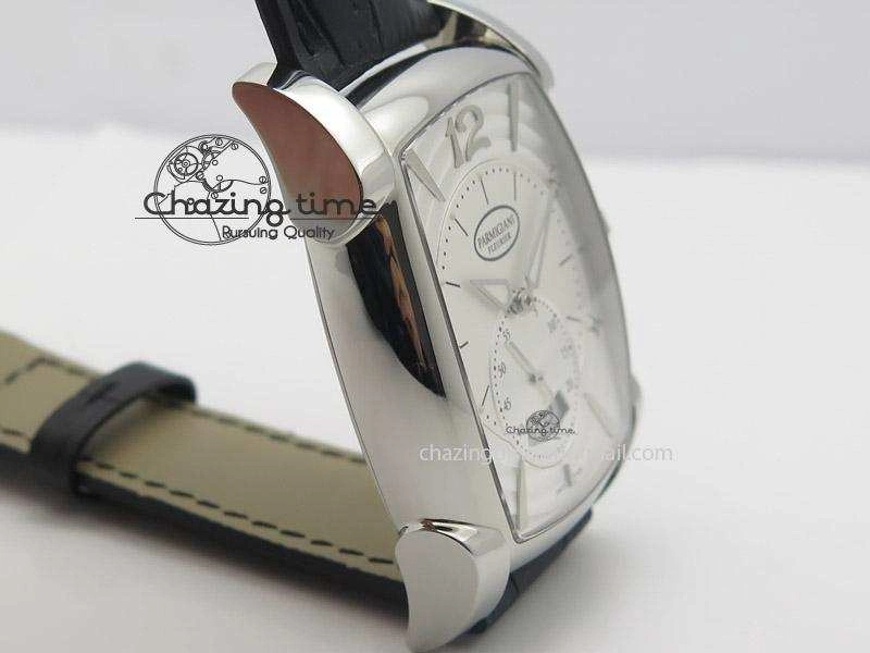 Kalpa Grande SS White Textured Dial On Black Leather Strap A331