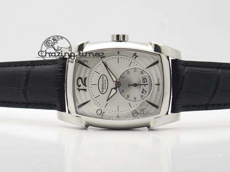 Kalpa Grande SS White Textured Dial On Black Leather Strap A331