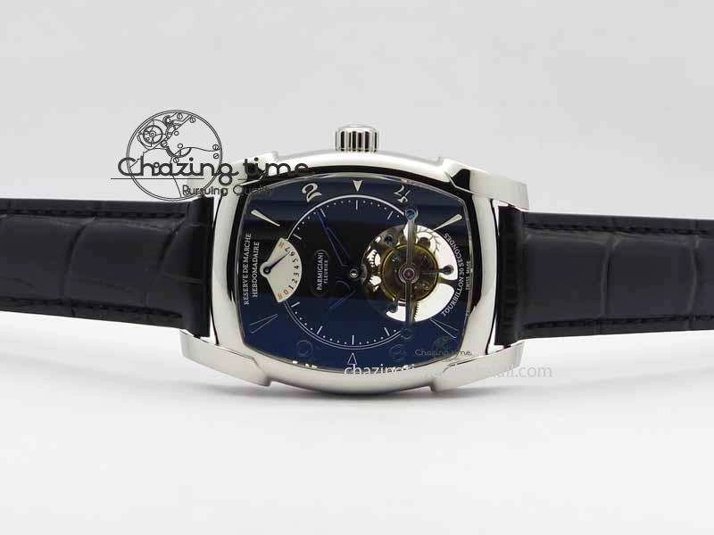 Kalpa Grande Tourbillon AZ Best Edition SS Black Dial On Black Leather Strap