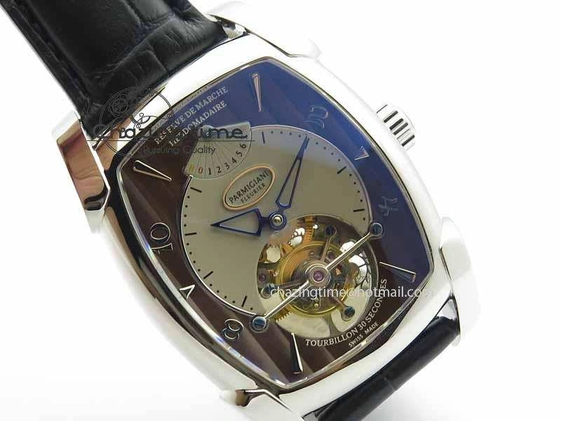 Kalpa Grande Tourbillon AZ Best Edition SS Gray Dial On Black Leather Strap