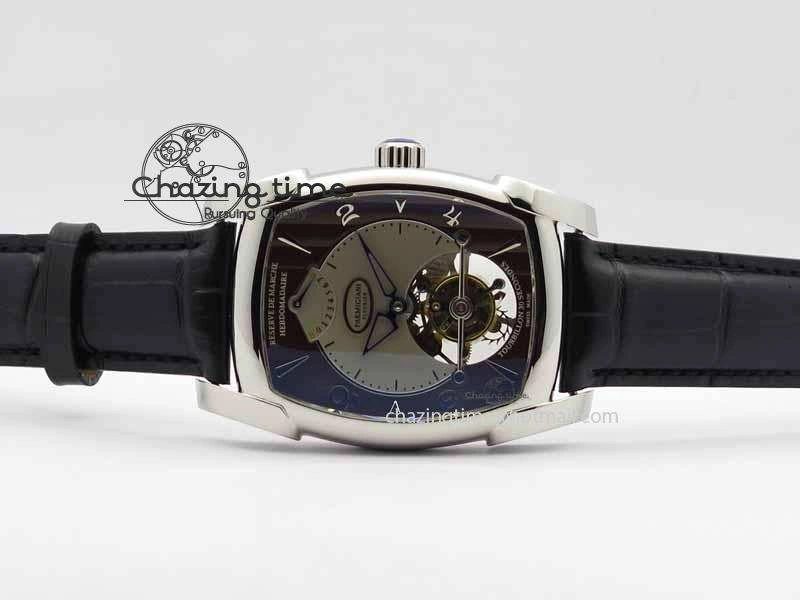 Kalpa Grande Tourbillon AZ Best Edition SS Gray Dial On Black Leather Strap