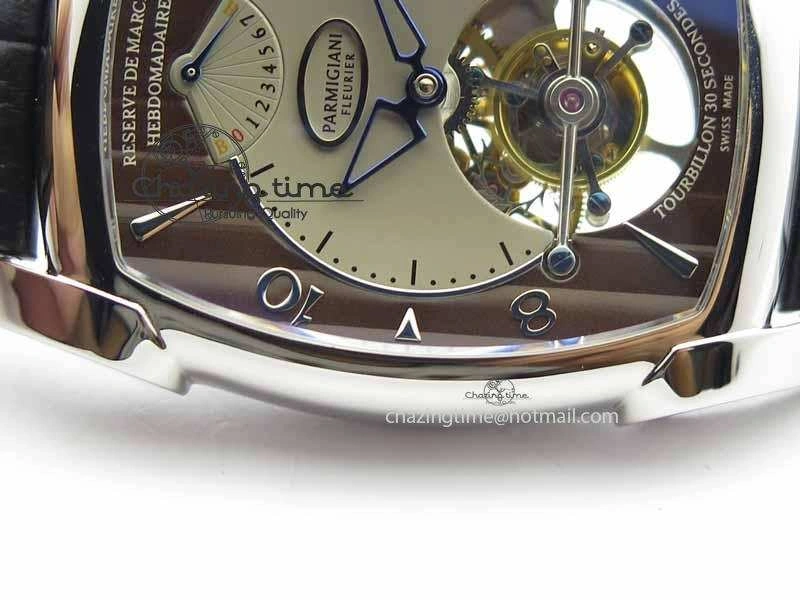 Kalpa Grande Tourbillon AZ Best Edition SS Gray Dial On Black Leather Strap