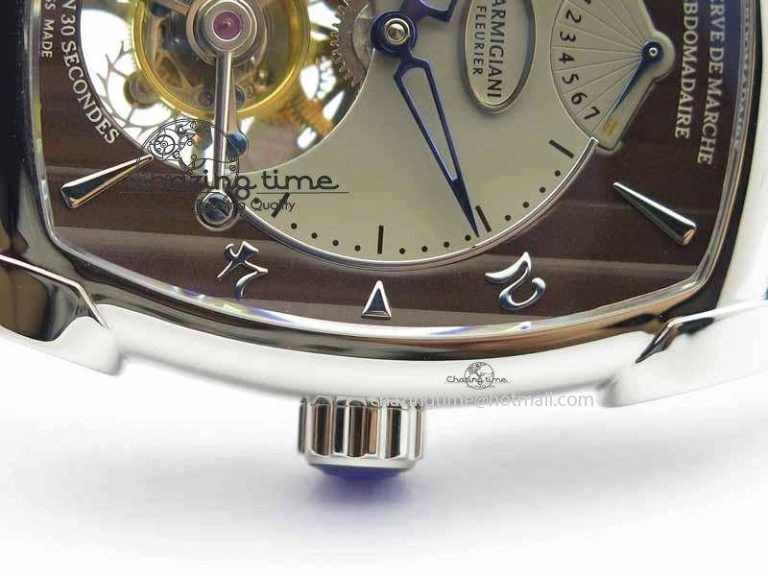 Kalpa Grande Tourbillon AZ Best Edition SS Gray Dial On Black Leather Strap