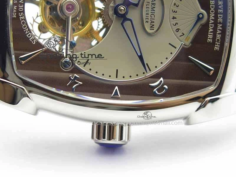 Kalpa Grande Tourbillon AZ Best Edition SS Gray Dial On Black Leather Strap