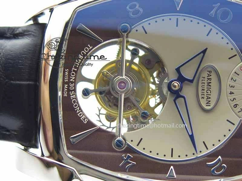 Kalpa Grande Tourbillon AZ Best Edition SS Gray Dial On Black Leather Strap